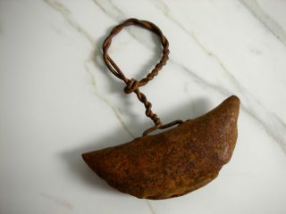 Old Authentic Large Pendant Iron Bell As A Musical Instrument From Liberia photo