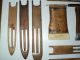 16 Pieces Folk Art Primitive Fishing Net Mending Tools Antique Handmade Astoria Primitives photo 2