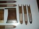 16 Pieces Folk Art Primitive Fishing Net Mending Tools Antique Handmade Astoria Primitives photo 3