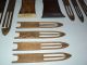 16 Pieces Folk Art Primitive Fishing Net Mending Tools Antique Handmade Astoria Primitives photo 4