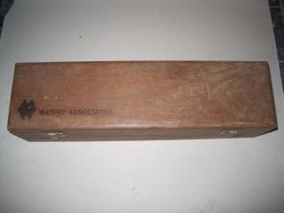 Waters Associates Vintage Wooden Box photo