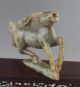 Chinese Hetian White Jade Handwork Carved The Running Horse Statue Horses photo 2