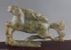 Chinese Hetian White Jade Handwork Carved The Running Horse Statue Horses photo 3