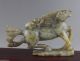 Chinese Hetian White Jade Handwork Carved The Running Horse Statue Horses photo 4