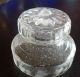 Antique Hand Blown Glass Medicine/ Candy Jar/ Ground Edge Lid Jars photo 4