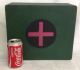 Fab Vintage Wooden First Aid Medicine Cabinet / Box / Chest With Green Covering Other photo 8