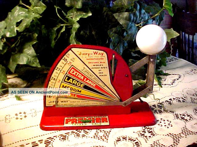 Antique/vtg.  Jiffy - Way Egg Scale National Ideal Company Toledo Ohio Poultry Farm Primitives photo