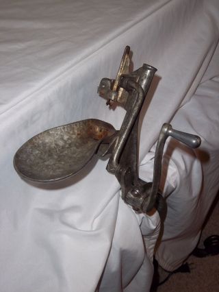 Antique Vintage Mt.  Joy Cherry Pitter Seeder.  Hand Crank.  New Standard.  Pa. photo