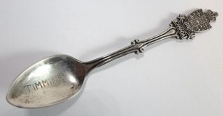 Vintage Sterling Silver Espresso / Demitasse Spoon - Timmins Canada Souvenir photo