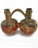 Across The Puddle Pre - Columbian Pottery Double Water Jar Reproduction Latin American photo 1