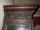 Antique French Carved Oak Gothic Renaissance Revival Bookcase Cabinet 19th C 1800-1899 photo 10