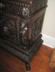 Antique French Carved Oak Gothic Renaissance Revival Bookcase Cabinet 19th C 1800-1899 photo 6