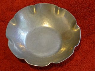 Fwg Hand - Hammered Arts And Crafts Style Hand - Hammered Silver Bowl photo