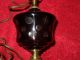 Victorian Cranberry Glass Lamp Lamps photo 2