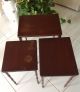 Mahogany Imperial Grand Rapids Nesting Side Tables (set Of 3) Post-1950 photo 7