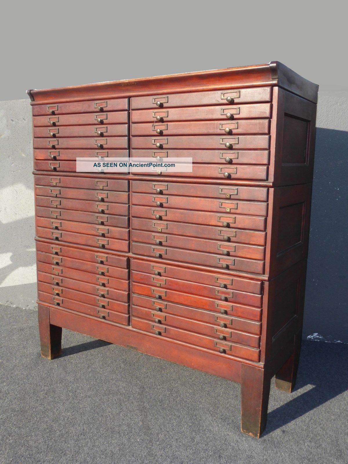 Rare Antique Barker Bros.  Industrial Stackable File Cabinet 36 Drawers Bookcase 1900-1950 photo