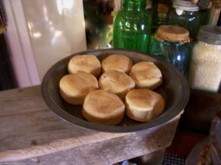 Primitive Early Farm House Cabin Homestead Pantry Fake Biscuits Only photo
