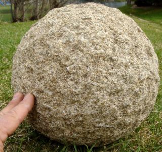 Stone Ball,  Gigantic Ceremonial; Moundbuilder: 19th C. ,  Near Brookport,  Illinois photo