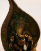 Shankh Ganesh Ganesha Shaped Like A Conch Very Detailed Brass Statue Artifact India photo 4