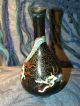 Very Old Japanese Cloisonne Enamel Pencil Shape Dragon Vase Wonderful Vases photo 4