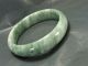 Inside 2.  36 Inch - Natural Green Jade Bangle - China Craftsmen Craft Bracelet F74 Bracelets photo 3