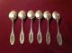 Cased Set Of Six 800 Silver Demitasse Spoons By Joyeria Atlas Of Argentina Other photo 5