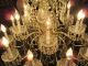 Vintage Schonbek ' S Crystal Chandelier With Golden Arms And 18 Lights, Chandeliers, Fixtures, Sconces photo 2