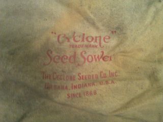 Vintage Antique Cyclone Seeder Hand Held Crank Seed Spreader/sower/planter photo