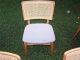 6 Vtg Blonde Caned Back Danish Modern Mid Century Stakmore Chairs Non Folding Mid-Century Modernism photo 4