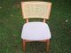 6 Vtg Blonde Caned Back Danish Modern Mid Century Stakmore Chairs Non Folding Mid-Century Modernism photo 5
