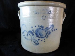 Salt Glazed Stoneware Crock photo