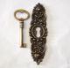 Set Vintage Victorian Artistic Keyhole With Antique Key Lock And Skeleton Keys Locks & Keys photo 3