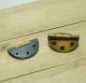 Of 2 Pcs Antique Vintage Round Ordinary Hinge / Hinges Cabinet Solid Brass Other photo 6