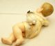 Japanese Export Porcelain Piano Doll Baby - Boy W/ Rabbits Statues photo 7