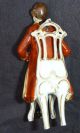 Antique Porcelain Man Figurine Beehive Mark German,  Austrian,  French? Figurines photo 5
