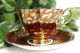 Vintage Royal Albert Red & Gold Leaf Leaves Saucer & Teacup Tea Cup Cups & Saucers photo 7