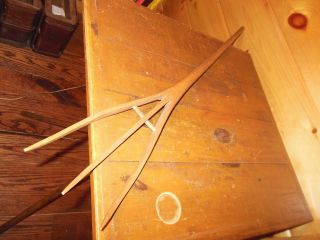 Vintage Wooden Child ' S Farm Rake / Old Farm Tool / Old Hay Rake photo