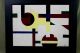 Authentic Cubian Sandu Darie Mid - Century Modern Geometric Abstract Oil Painting Mid-Century Modernism photo 1