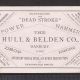 1876 Expo Hull & Belden Danbury Steel Tool Machinery Hat Philadelphia Trade Card Other photo 2