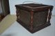 Antique Primitive Foot Warmer Punched/pierced Tin & Wood Metal Handle Early Primitives photo 1
