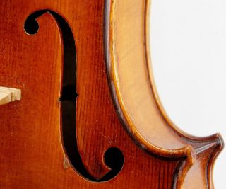 Excellent Antique Markneukirchen German Violin,  Fritz Arnold Bruckner,  1924 photo