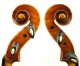 Excellent Antique Markneukirchen German Violin,  Fritz Arnold Bruckner,  1924 String photo 2