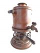 Antique Copper Samovar Coffee Teapot Urn Burner Buffalo New York Pat.  1896 - 1898 Metalware photo 9