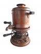 Antique Copper Samovar Coffee Teapot Urn Burner Buffalo New York Pat.  1896 - 1898 Metalware photo 1