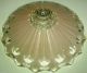 Glass Shade Soft Pink Art Deco Ceiling Light Fixture Shade C1920s Chandeliers, Fixtures, Sconces photo 4