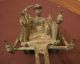 Rare Ancient China Cast Bronze Chariot Rickshaw Horse Carriage Figure Child Toy Other photo 10