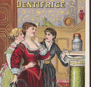 Brown ' S Dentifrice Medical Advice Teeth Tooth Victorian Advertising Trade Card photo