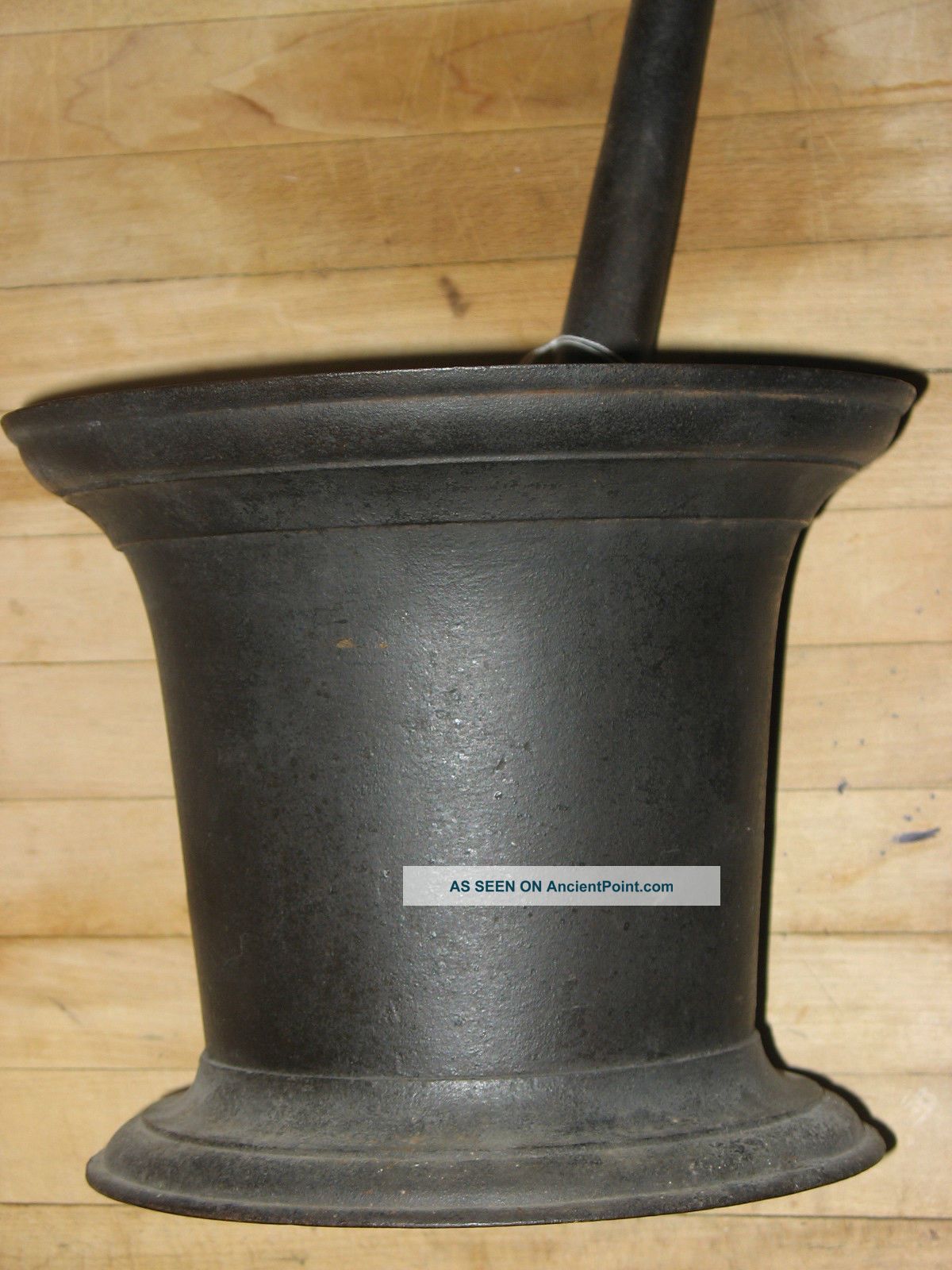 Antique Apothecary E & T Clark Mortal & Pestle 10 Inch Primitives photo