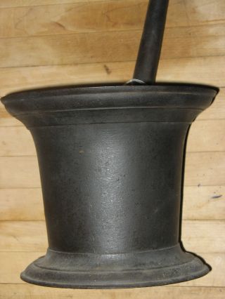 Antique Apothecary E & T Clark Mortal & Pestle 10 Inch photo