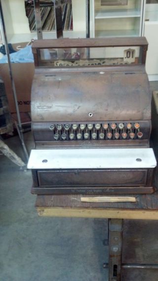 1920 ' S National Cash Register Looking & Working Fine photo
